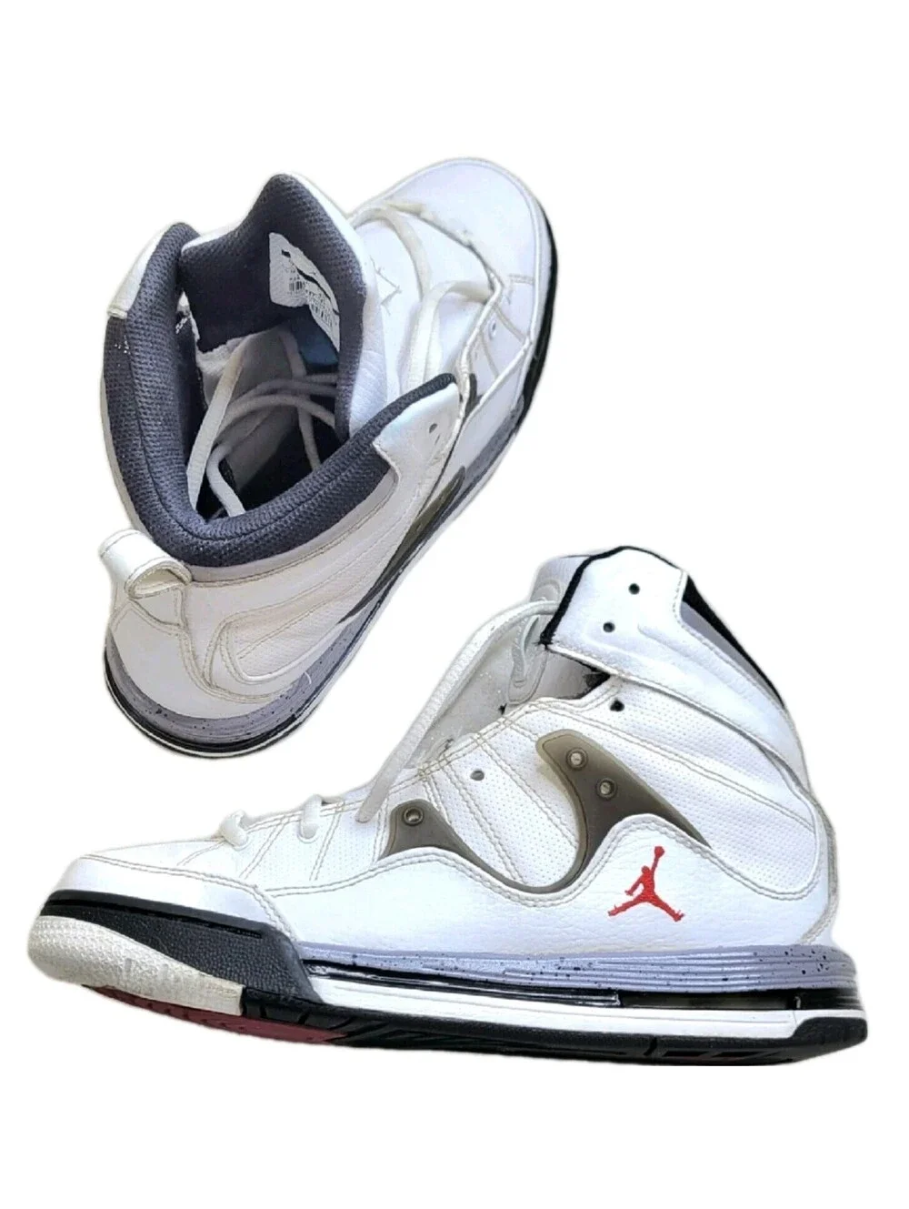 JORDAN Flight TR 97 2011 White cement heel Sneakers Size 7Y men's 6.5-7 Wom 8.5